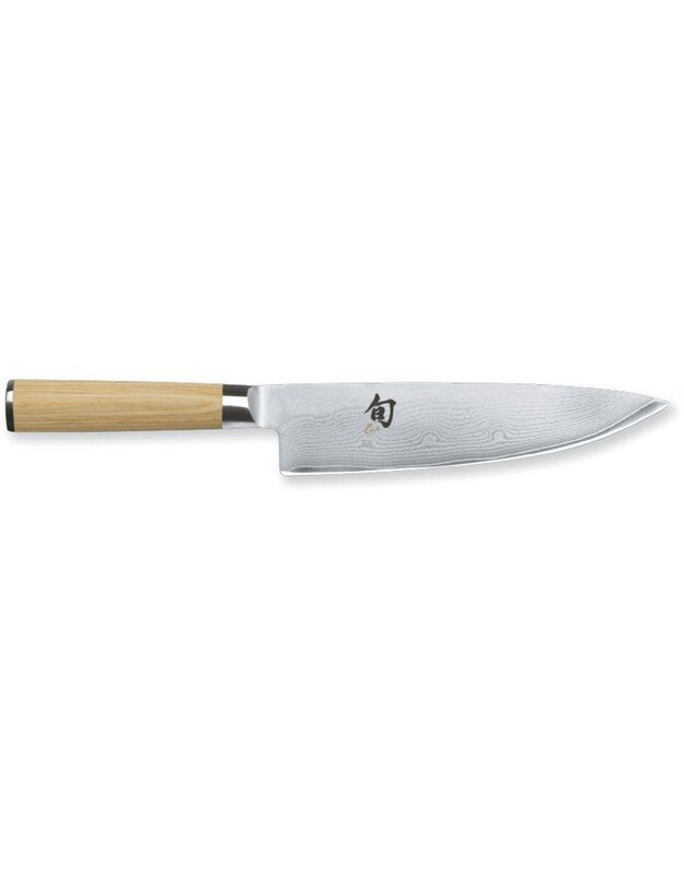 Damasko plieno peilis Kai Shun White šefo peilis 20 cm DM-0706W