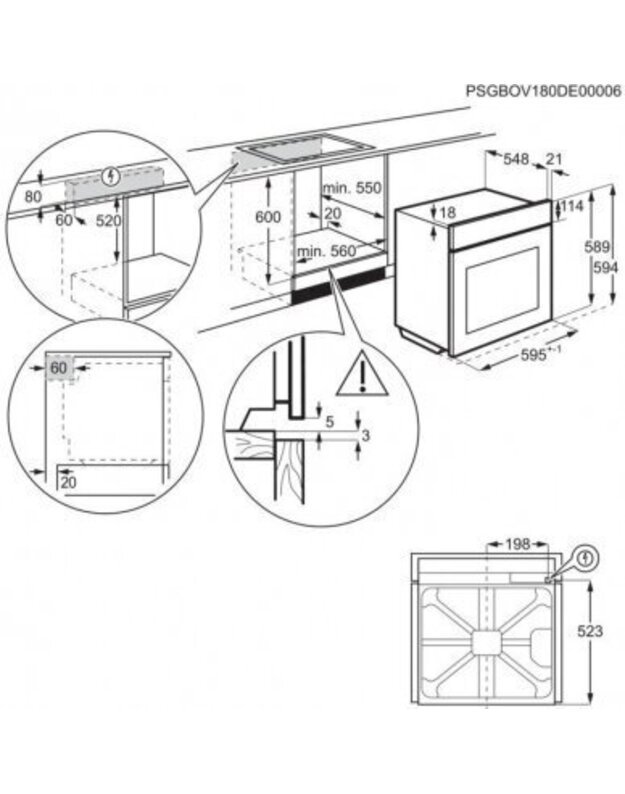 Orakaitė Electrolux EOA5220FOV