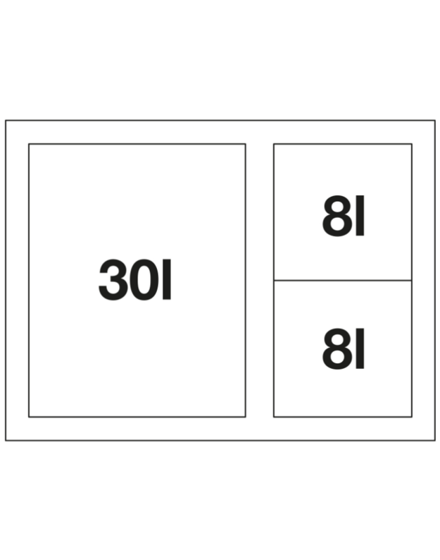 Atliekų rūšiavimo sistema Blanco SELECT II XL 60/3 ORGA 526210