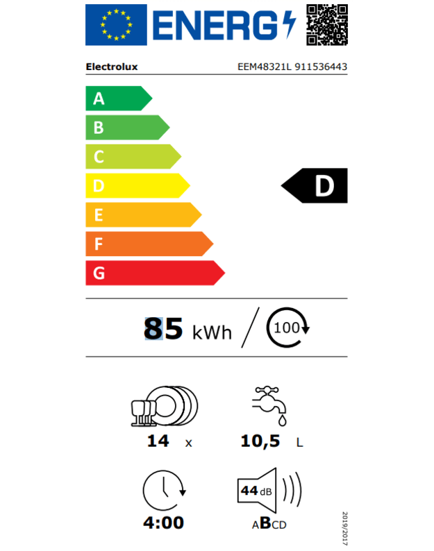 Indaplovės Electrolux EEM48321L